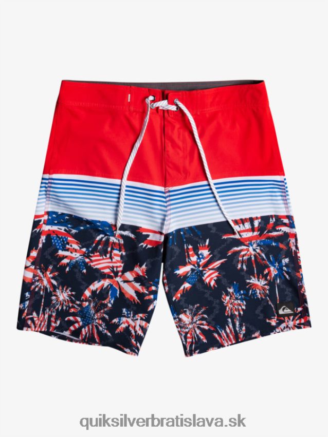 8-16 každodenný panel yth 17 boardshort Quiksilver chlapci B80HXR2276 vysoko riziková červená