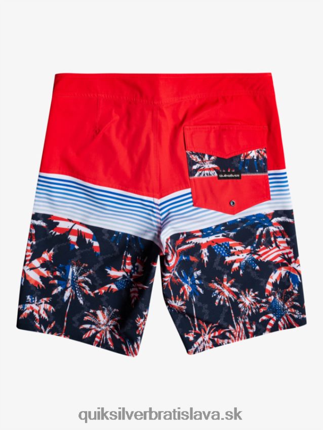 8-16 každodenný panel yth 17 boardshort Quiksilver chlapci B80HXR2276 vysoko riziková červená