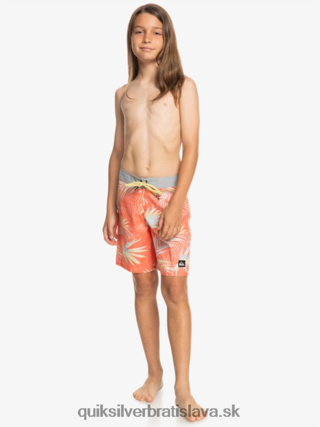 8-16 každodenné qs 69 16 šortky Quiksilver chlapci B80HXR2139 čerstvý losos