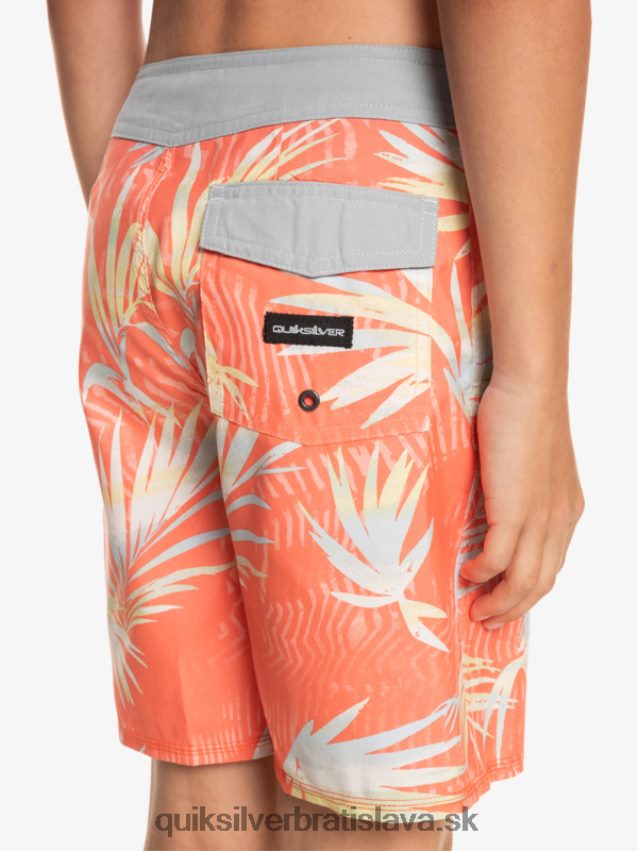 8-16 každodenné qs 69 16 šortky Quiksilver chlapci B80HXR2139 čerstvý losos