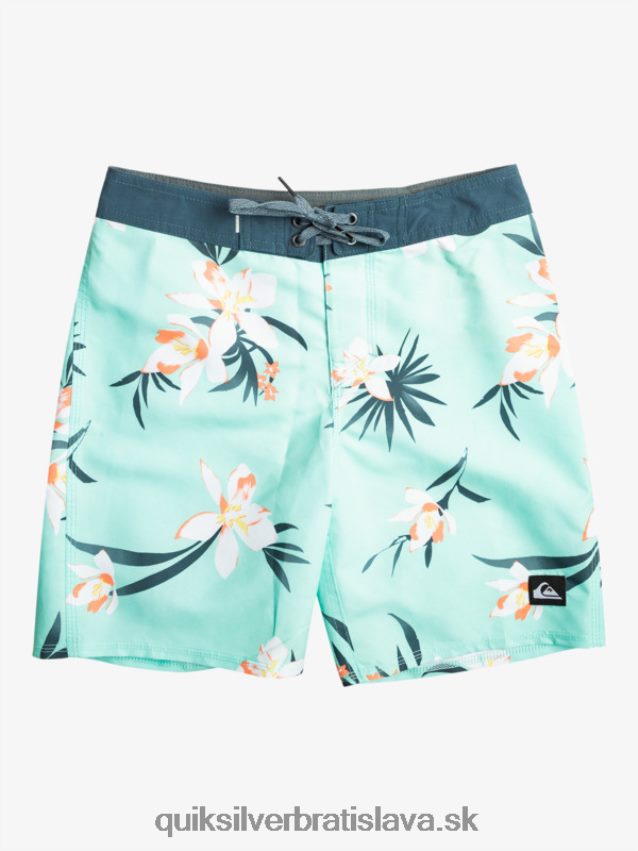 8-16 každodenné qs 69 16 šortky Quiksilver chlapci B80HXR2140 plážové sklo