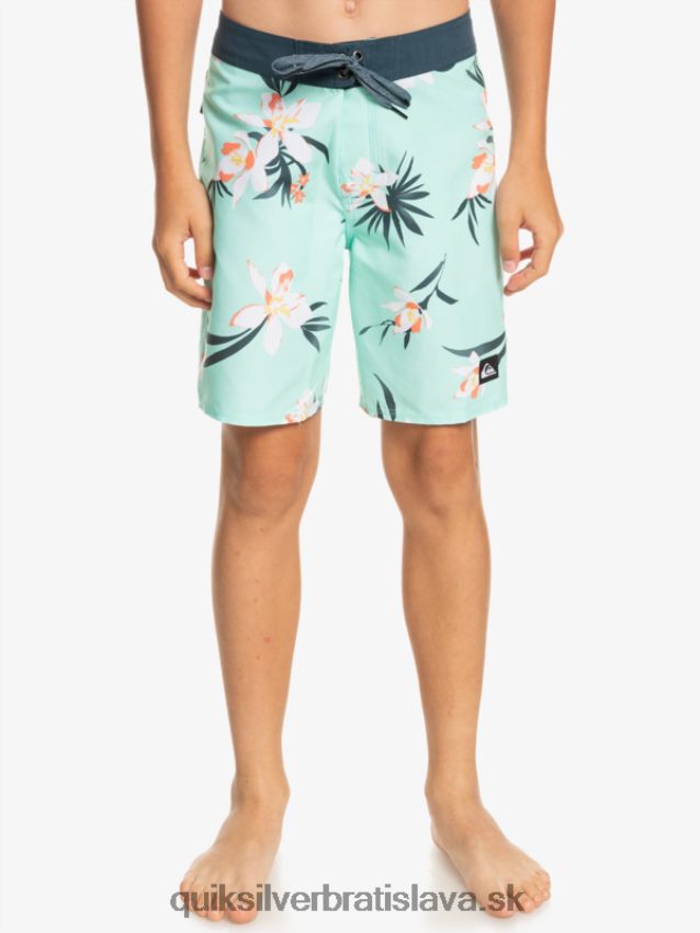 8-16 každodenné qs 69 16 šortky Quiksilver chlapci B80HXR2140 plážové sklo