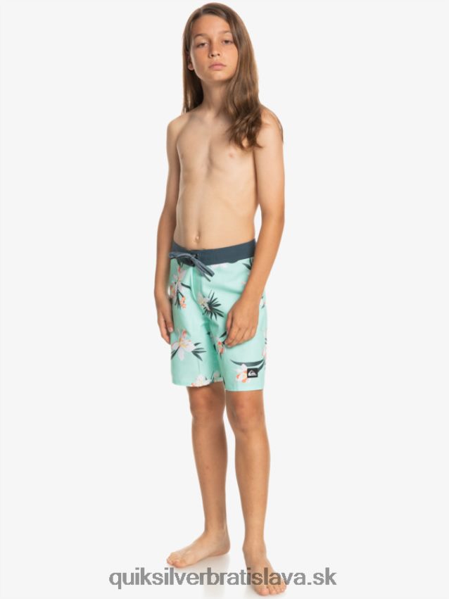 8-16 každodenné qs 69 16 šortky Quiksilver chlapci B80HXR2140 plážové sklo