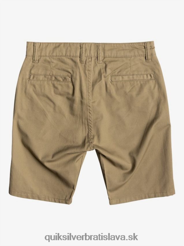 8-16 nové chino šortky na každodenné nosenie Quiksilver chlapci B80HXR2278 brestový