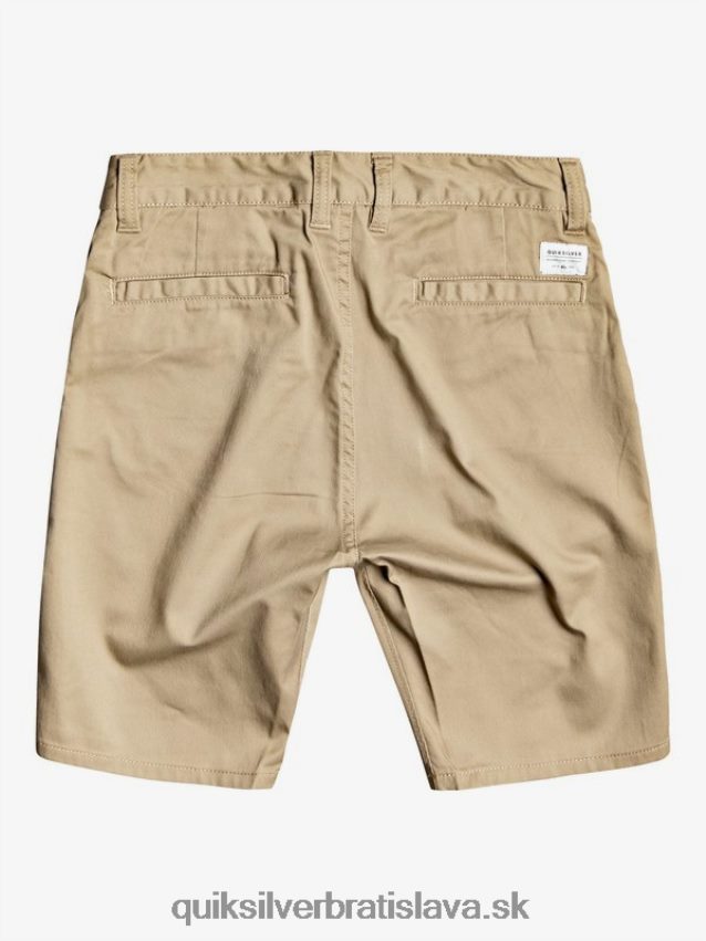 8-16 nové každodenné elastické chino šortky Quiksilver chlapci B80HXR2111 brestový