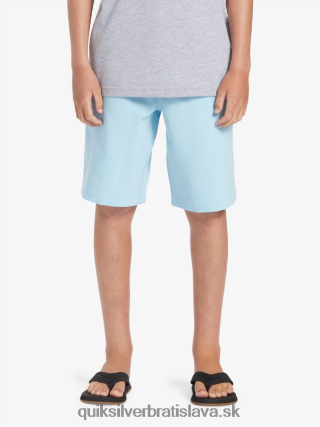 8-16 oceánske elastické 18 obojživelné šortky Quiksilver chlapci B80HXR2068 modrá obloha