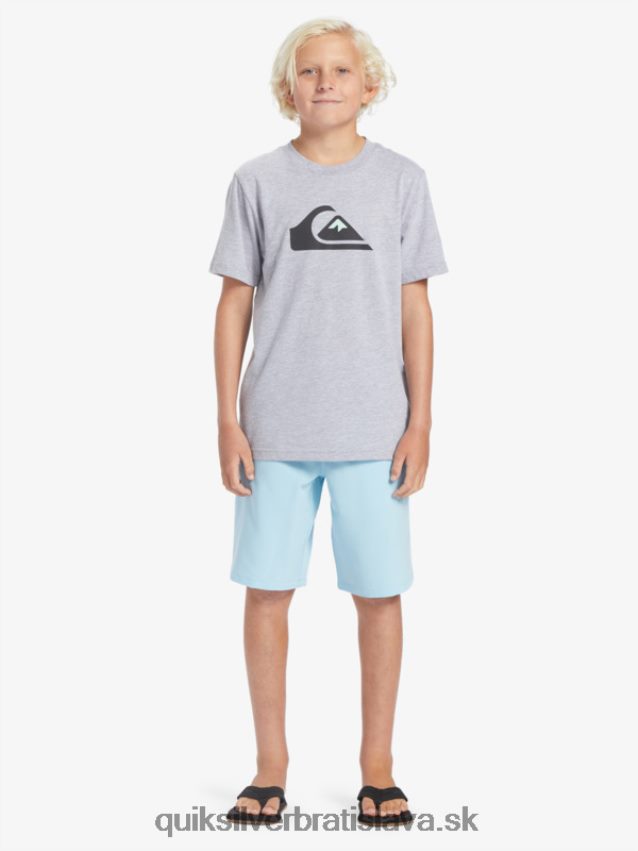 8-16 oceánske elastické 18 obojživelné šortky Quiksilver chlapci B80HXR2068 modrá obloha
