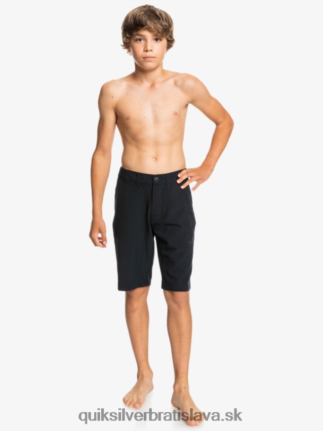 8-16 ocean union 19 šortky obojživelníkov Quiksilver chlapci B80HXR1933 čierna