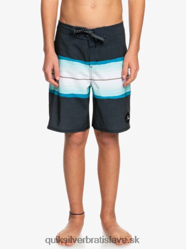 8-16 odtieň živice surfsilk 17 šortiek Quiksilver chlapci B80HXR2301 čierna