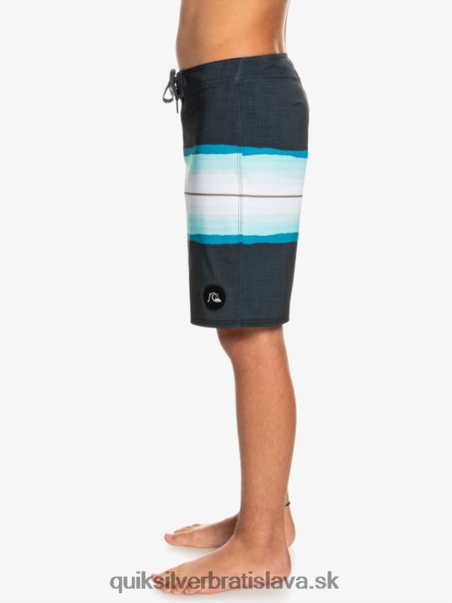 8-16 odtieň živice surfsilk 17 šortiek Quiksilver chlapci B80HXR2301 čierna