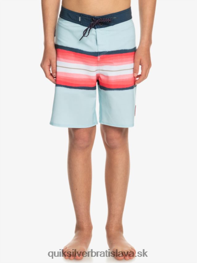 8-16 odtieň živice surfsilk 17 šortiek Quiksilver chlapci B80HXR2302 modrá šedá