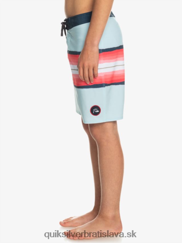 8-16 odtieň živice surfsilk 17 šortiek Quiksilver chlapci B80HXR2302 modrá šedá