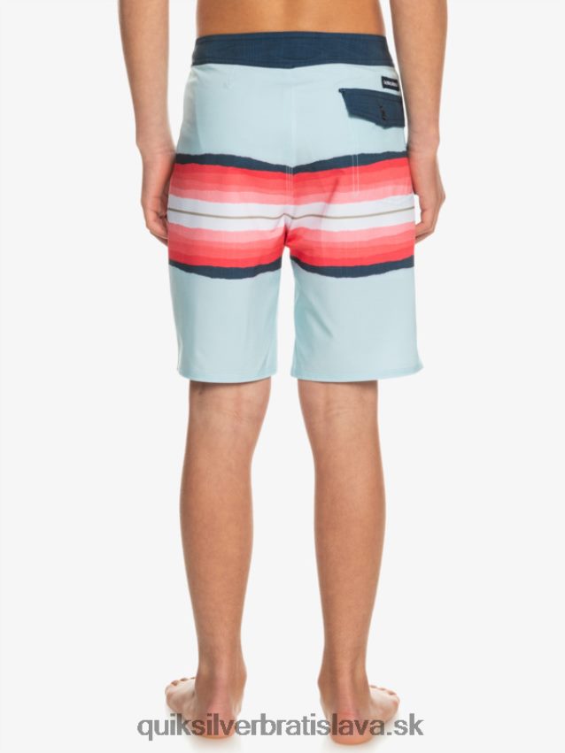 8-16 odtieň živice surfsilk 17 šortiek Quiksilver chlapci B80HXR2302 modrá šedá