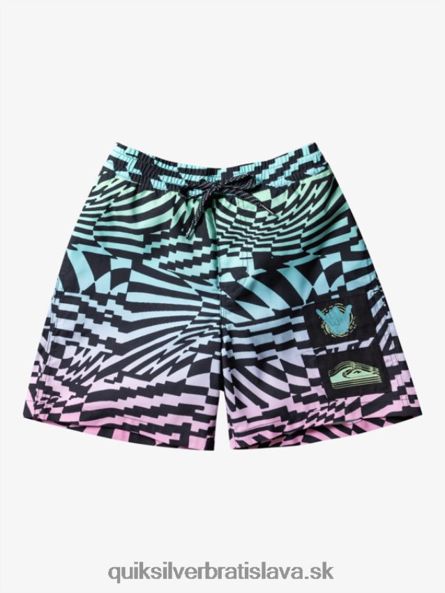 8-16 radikálnych 14 salv Quiksilver chlapci B80HXR1988 čierna