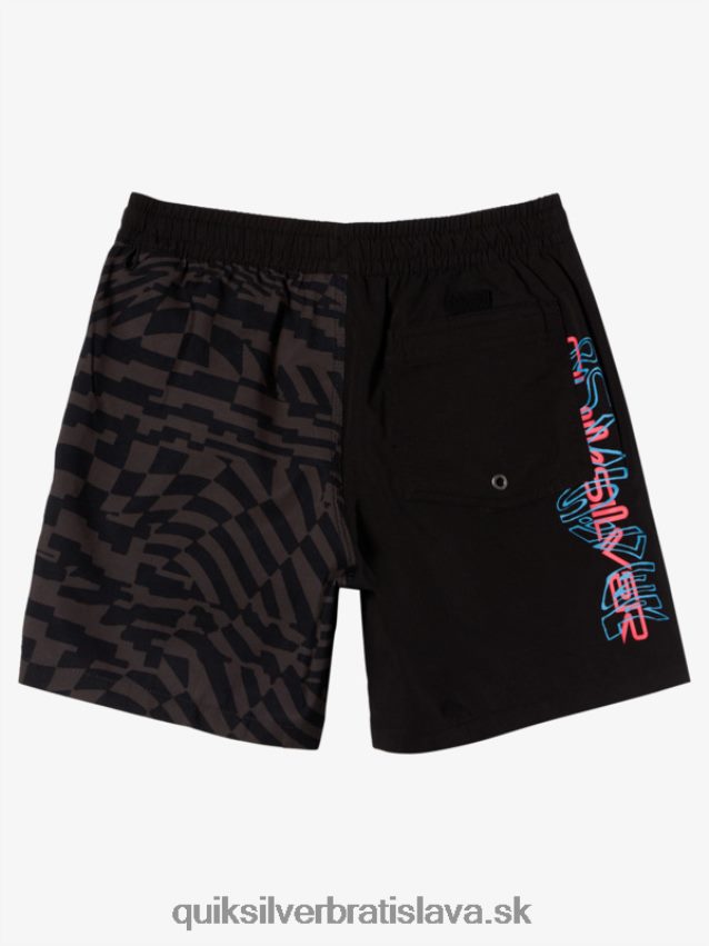 8-16 radikálnych 14 salv Quiksilver chlapci B80HXR1989 čierna