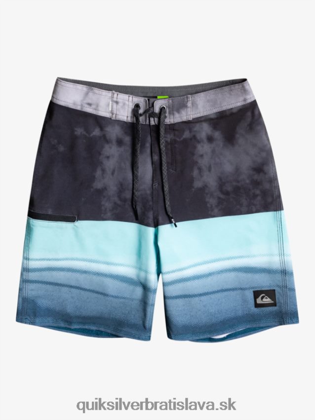 8-16 surfsilk five-0 17 boardshorts Quiksilver chlapci B80HXR2298 čierna