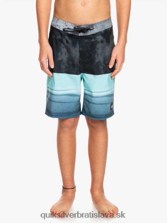 8-16 surfsilk five-0 17 boardshorts Quiksilver chlapci B80HXR2298 čierna