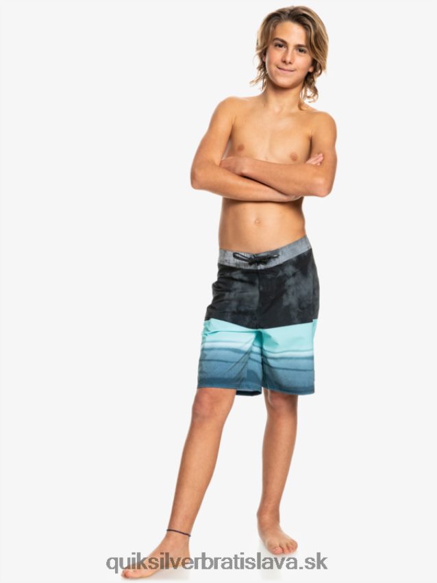 8-16 surfsilk five-0 17 boardshorts Quiksilver chlapci B80HXR2298 čierna