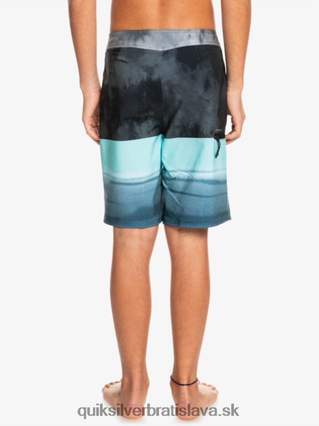 8-16 surfsilk five-0 17 boardshorts Quiksilver chlapci B80HXR2298 čierna