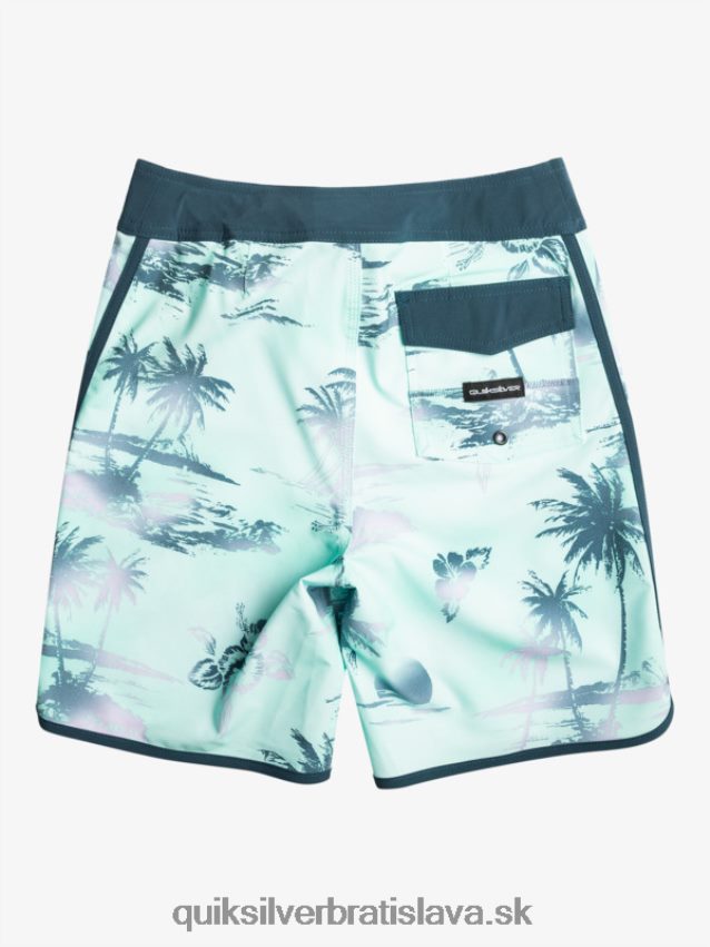 8-16 surfsilk scallop 17 boardshorts Quiksilver chlapci B80HXR2020 plážové sklo