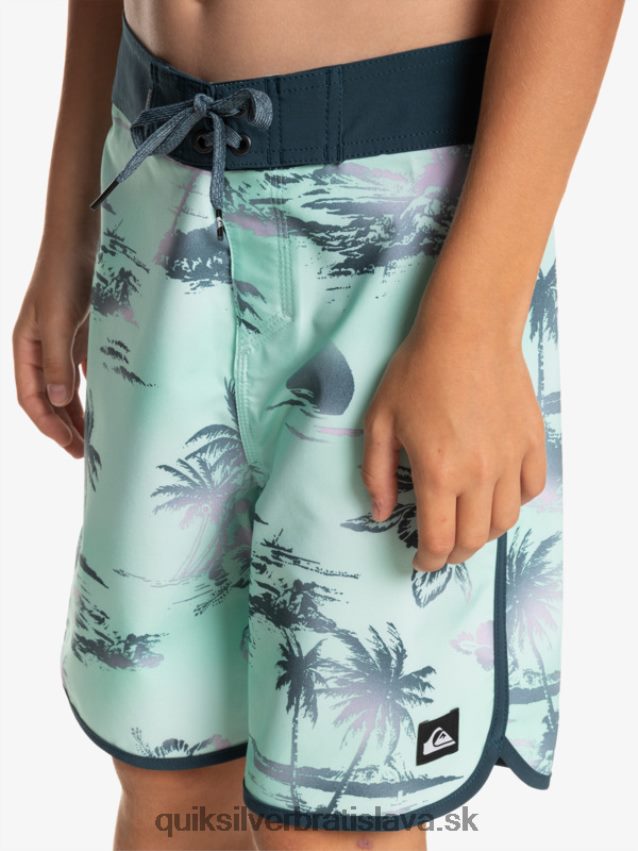 8-16 surfsilk scallop 17 boardshorts Quiksilver chlapci B80HXR2020 plážové sklo
