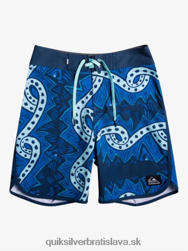 8-16 surfsilk throwback 17 boardshorts Quiksilver chlapci B80HXR2328 insígnie modrá