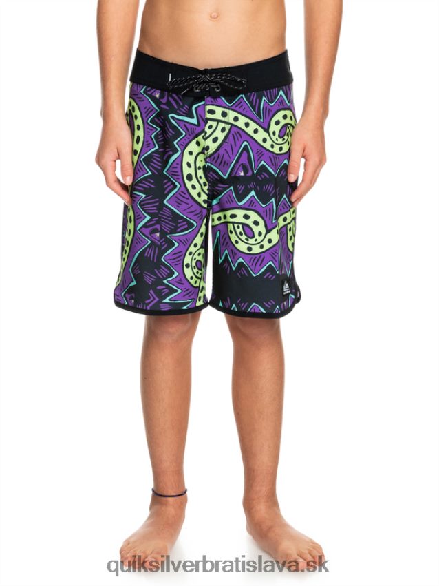 8-16 surfsilk throwback 17 boardshorts Quiksilver chlapci B80HXR2329 čierna