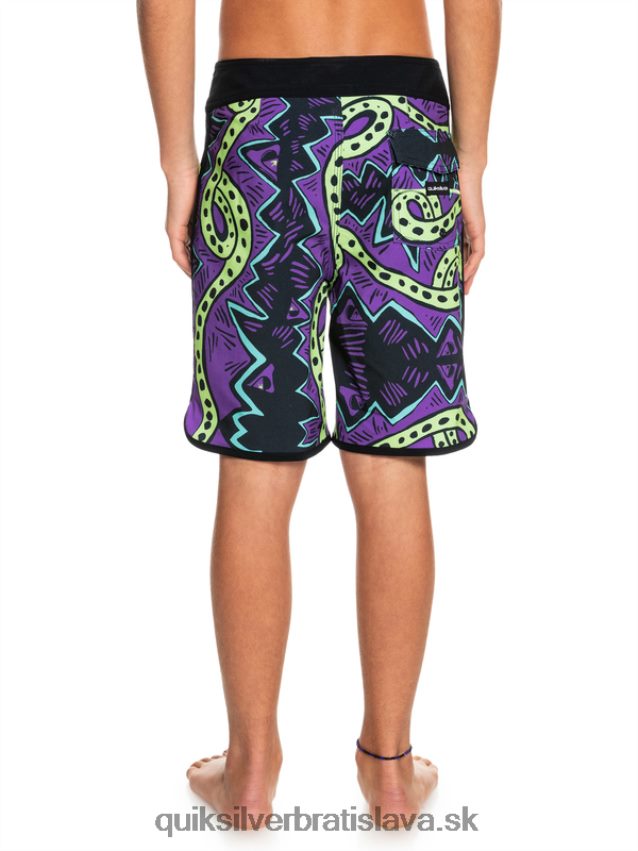 8-16 surfsilk throwback 17 boardshorts Quiksilver chlapci B80HXR2329 čierna