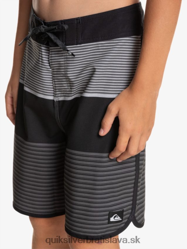 8-16 surfsilk tijuana 17 šortky Quiksilver chlapci B80HXR1987 čierna