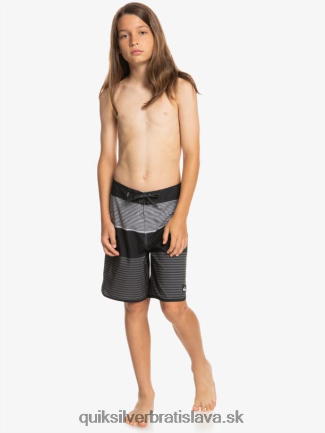 8-16 surfsilk tijuana 17 šortky Quiksilver chlapci B80HXR1987 čierna
