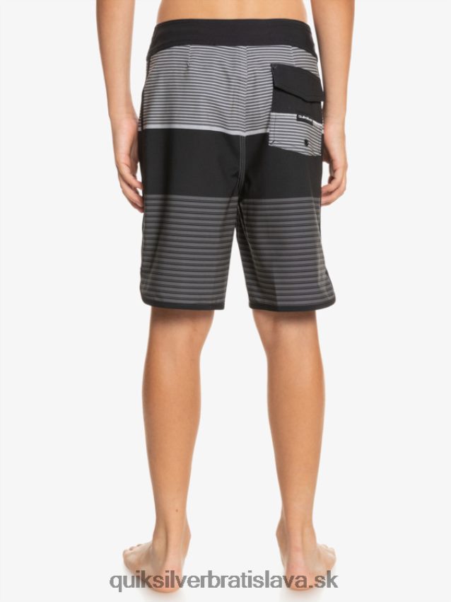 8-16 surfsilk tijuana 17 šortky Quiksilver chlapci B80HXR1987 čierna