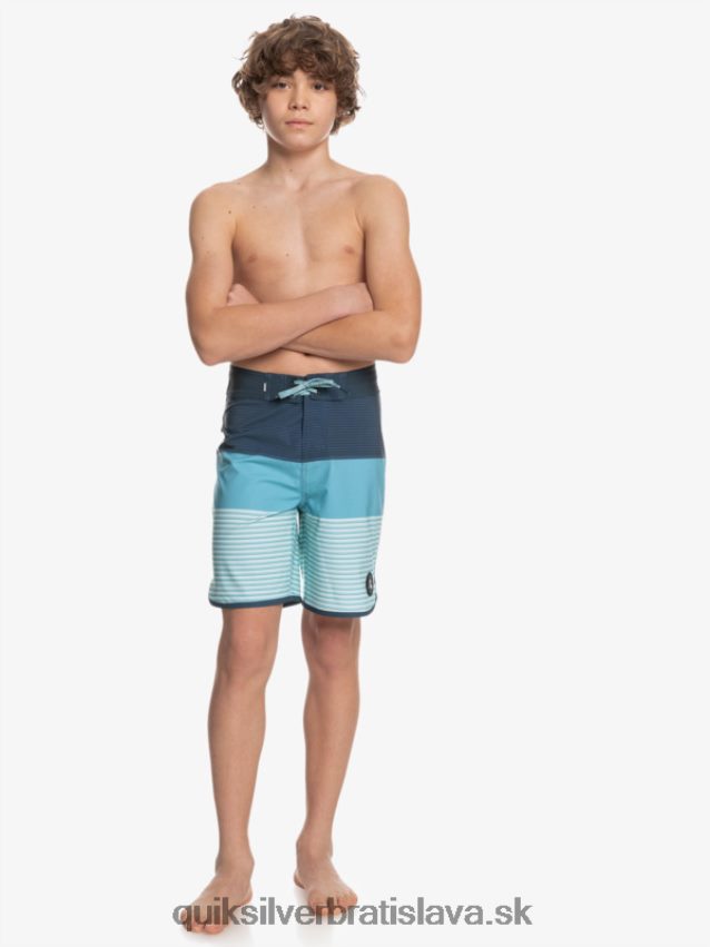 8-16 surfsilk tijuana yth 17 boardshort Quiksilver chlapci B80HXR2269 insígnie modrá