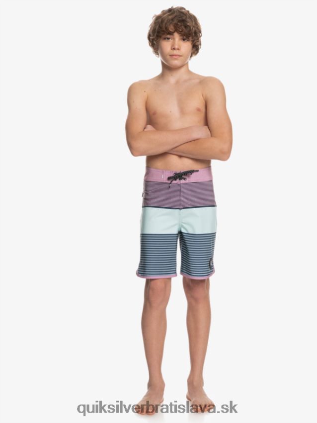 8-16 surfsilk tijuana yth 17 boardshort Quiksilver chlapci B80HXR2270 zaprášená orchidea