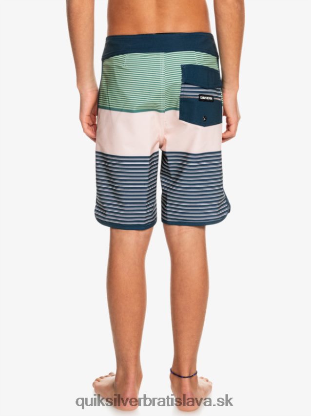 8-16 surfsilk tijuana yth 17 boardshort Quiksilver chlapci B80HXR2271 zahalená ruža