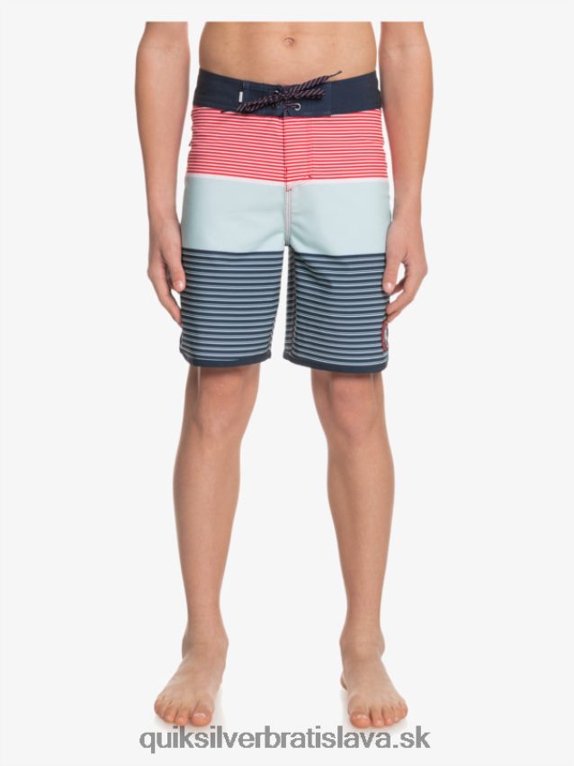 8-16 surfsilk tijuana yth 17 boardshort Quiksilver chlapci B80HXR2272 vysoko riziková červená