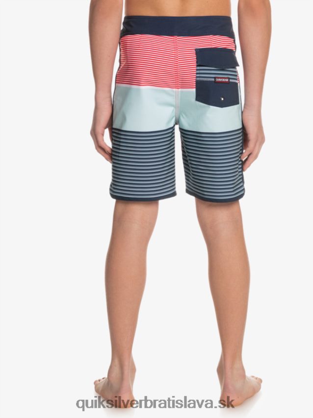 8-16 surfsilk tijuana yth 17 boardshort Quiksilver chlapci B80HXR2272 vysoko riziková červená