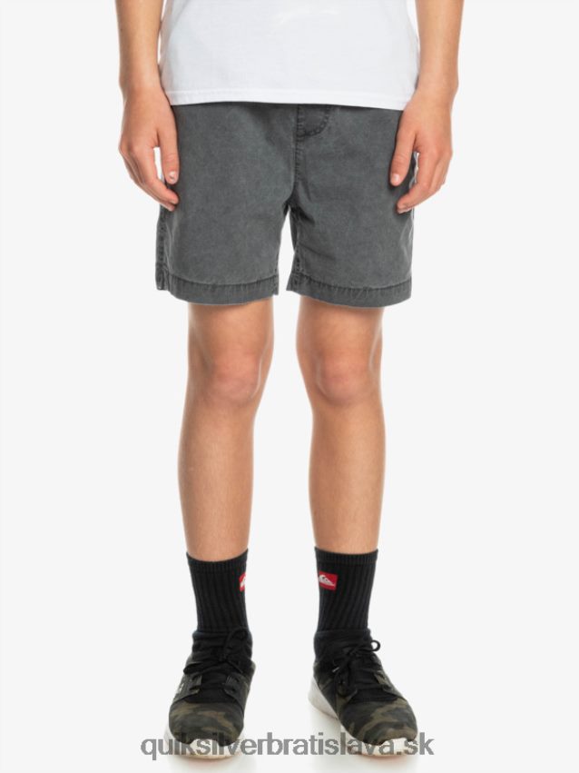 8-16 taxer 15 šortky s elastickým pásom Quiksilver chlapci B80HXR2079 čierna