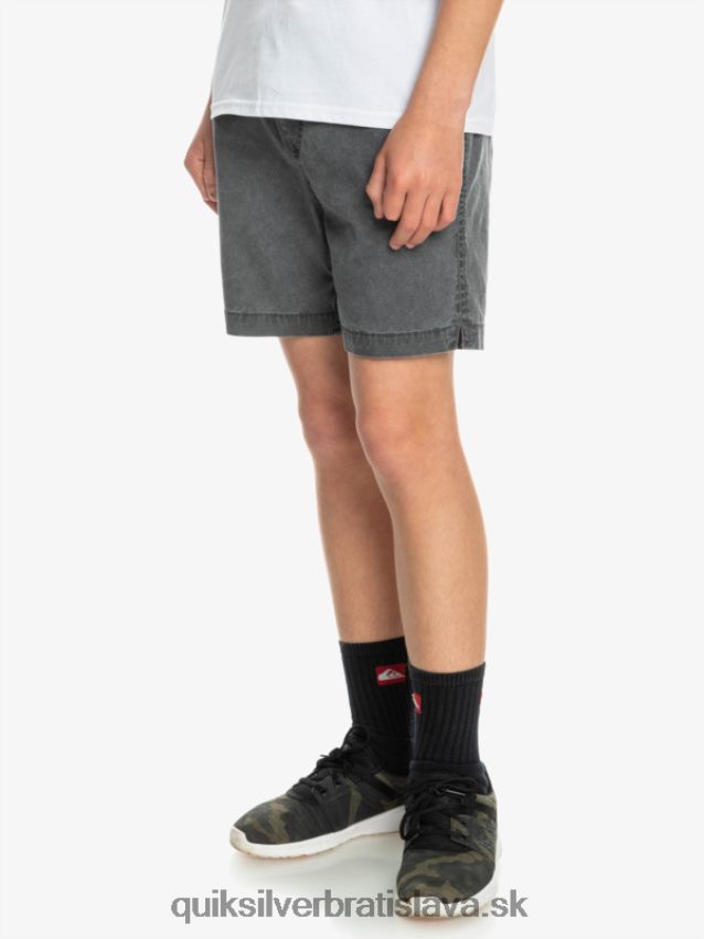 8-16 taxer 15 šortky s elastickým pásom Quiksilver chlapci B80HXR2079 čierna
