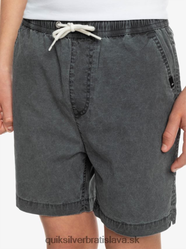 8-16 taxer 15 šortky s elastickým pásom Quiksilver chlapci B80HXR2079 čierna