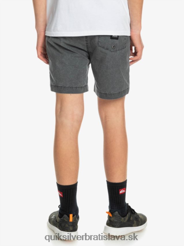 8-16 taxer 15 šortky s elastickým pásom Quiksilver chlapci B80HXR2079 čierna