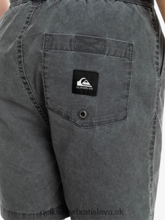 8-16 taxer 15 šortky s elastickým pásom Quiksilver chlapci B80HXR2079 čierna