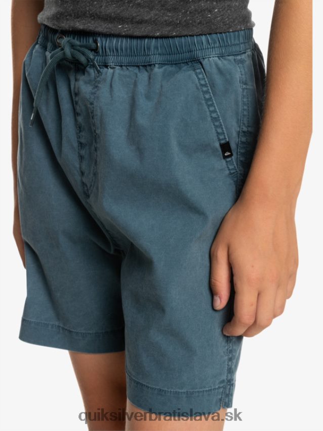 8-16 taxer 15 šortky s elastickým pásom Quiksilver chlapci B80HXR2081 polnočné námorníctvo