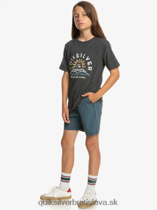 8-16 taxer 15 šortky s elastickým pásom Quiksilver chlapci B80HXR2081 polnočné námorníctvo