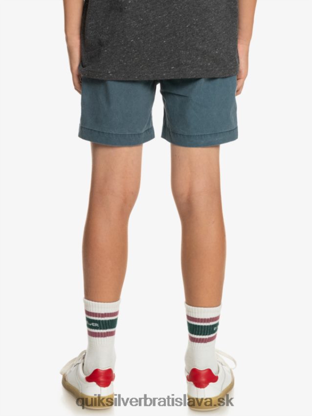 8-16 taxer 15 šortky s elastickým pásom Quiksilver chlapci B80HXR2081 polnočné námorníctvo