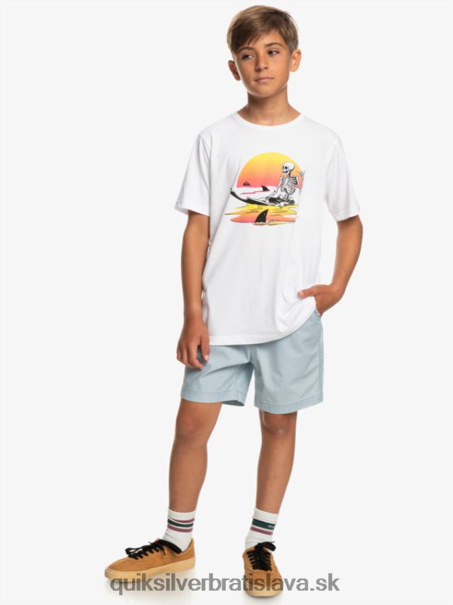 8-16 taxer 15 šortky s elastickým pásom Quiksilver chlapci B80HXR2082 nebeská modrá