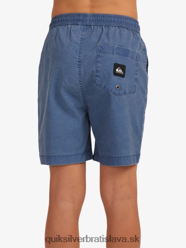 8-16 taxer 15 šortky s elastickým pásom Quiksilver chlapci B80HXR2083 insígnie modrá