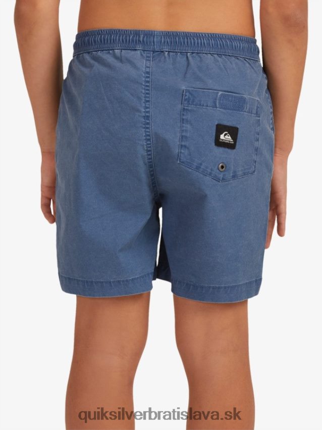 8-16 taxer 15 šortky s elastickým pásom Quiksilver chlapci B80HXR2083 insígnie modrá