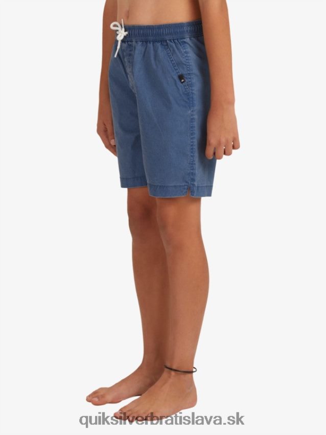 8-16 taxer 15 šortky s elastickým pásom Quiksilver chlapci B80HXR2083 insígnie modrá