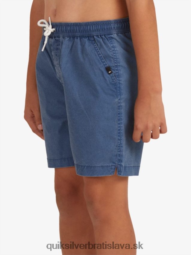 8-16 taxer 15 šortky s elastickým pásom Quiksilver chlapci B80HXR2083 insígnie modrá