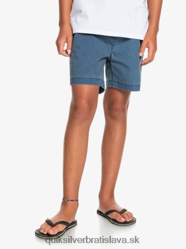 8-16 taxer 15 šortky s elastickým pásom Quiksilver chlapci B80HXR2083 insígnie modrá
